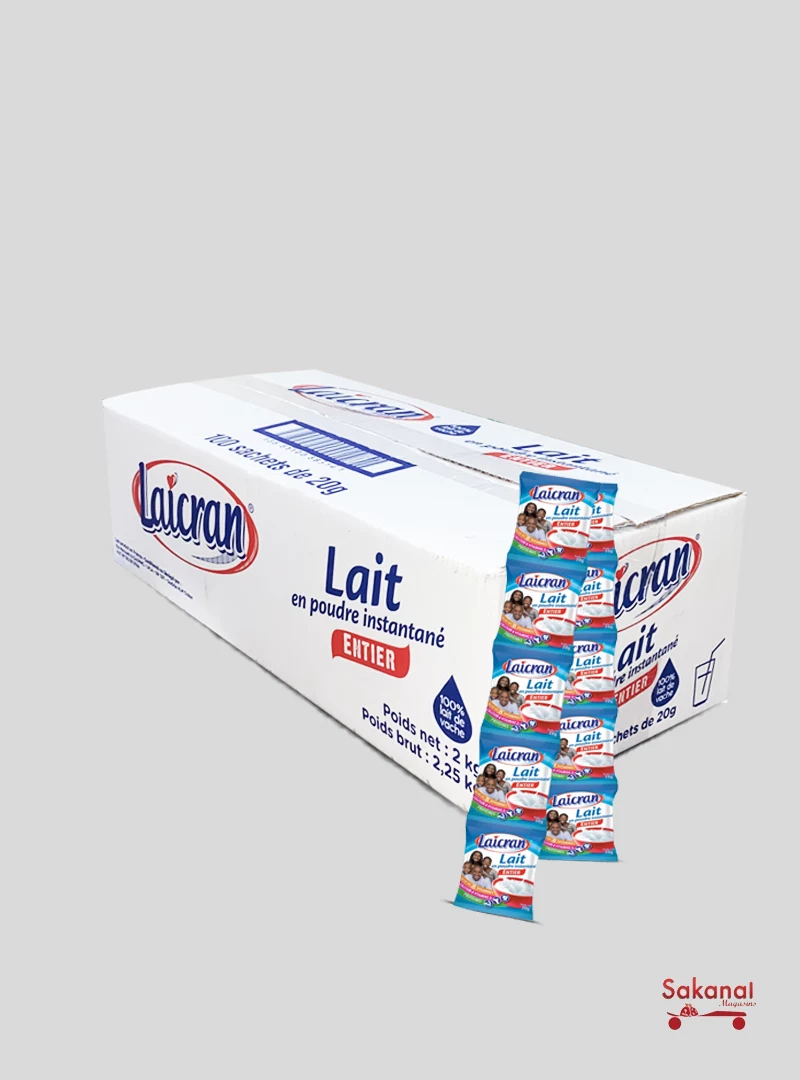 Caisse Laicran – Lait en Poudre de Qualité